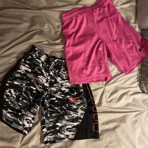 kids set if 2 nike basketball shorts